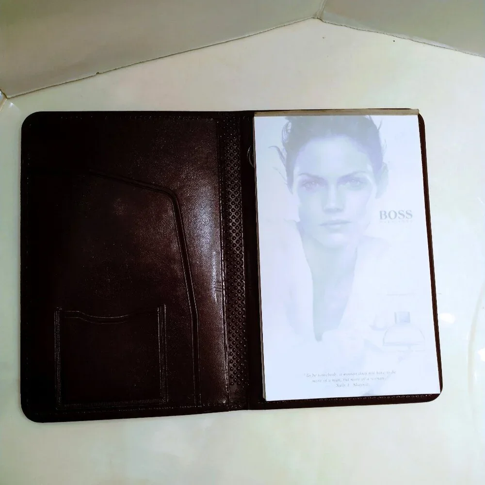 HUGO BOSS VEGAN LEATHER NOTE BINDER + NOTEPAD